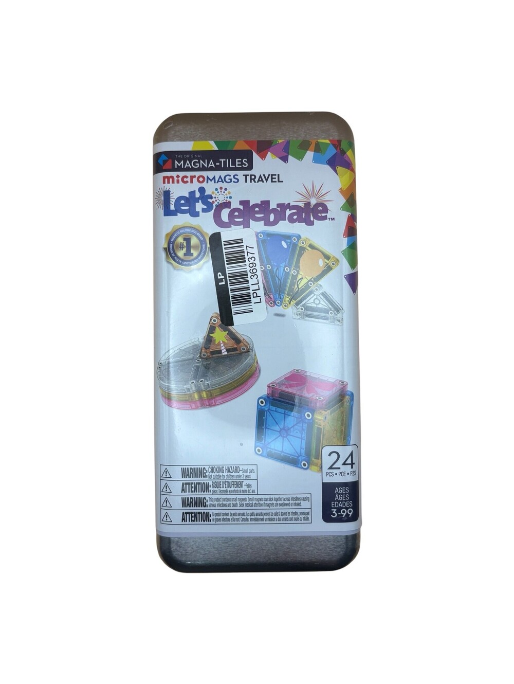 MAGNA-TILES microMAGS Travel Let's Celebrate 24-Piece Magnetic Set New